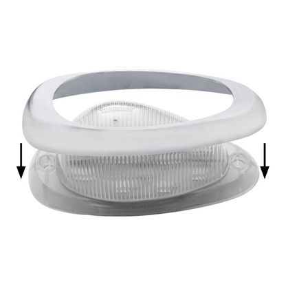 15 LED Freightliner Sleeper Light (Clearance/Marker) - Amber LED/Clear Lens