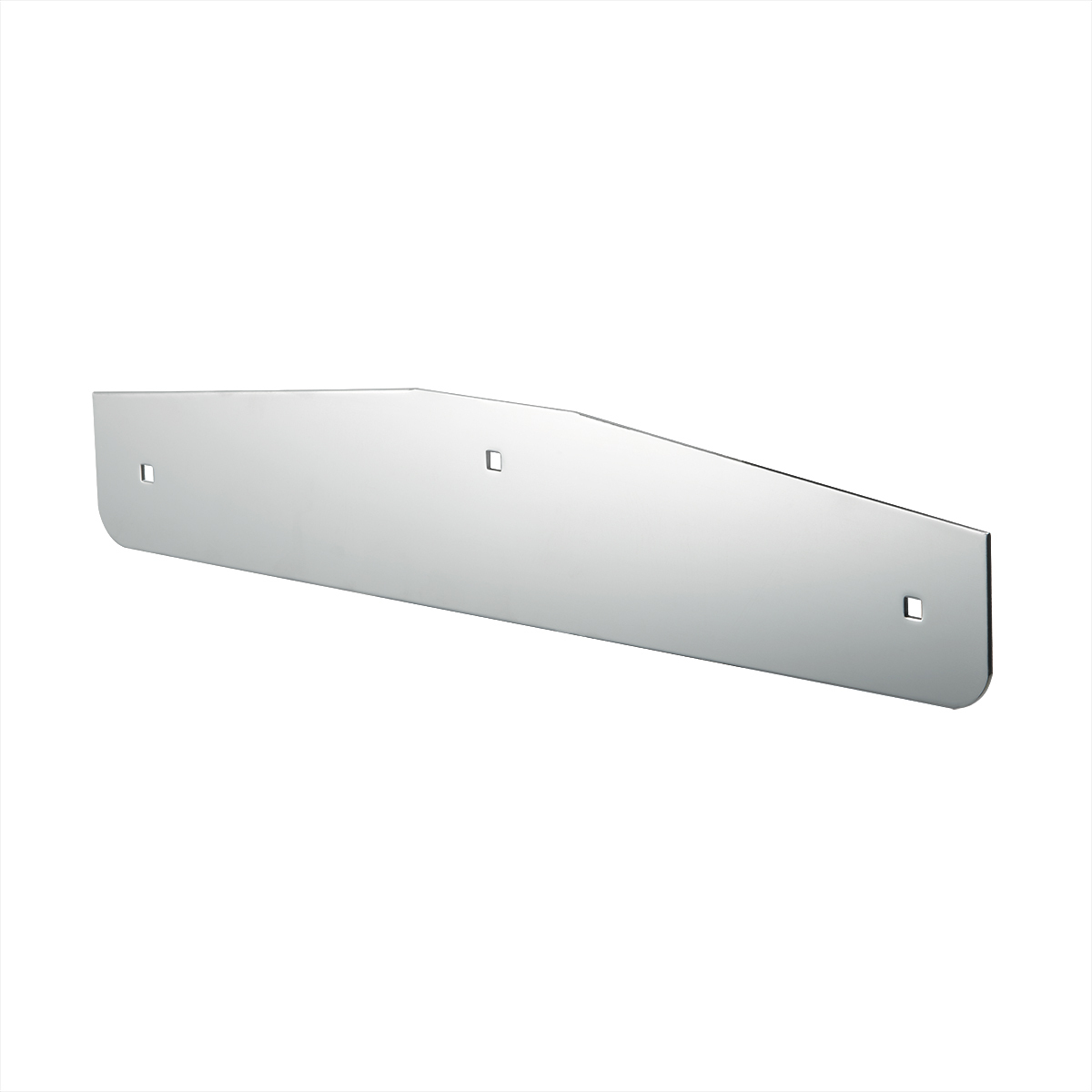 4" X 20" Chrome Standard Bottom Mud Flap Plate - Bolt Thru