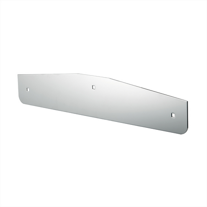 4" X 20" Chrome Standard Bottom Mud Flap Plate - Bolt Thru