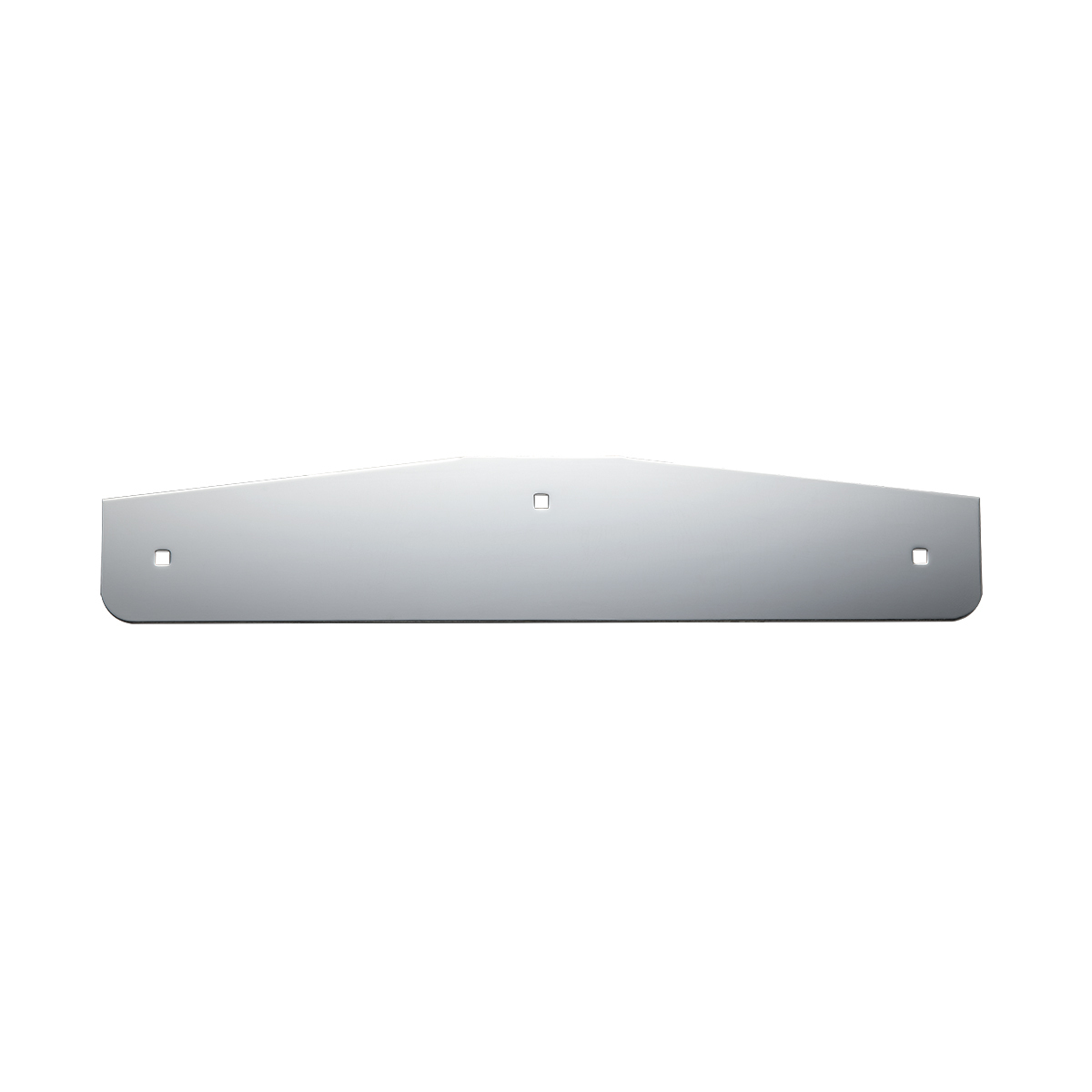4" X 20" Chrome Standard Bottom Mud Flap Plate - Bolt Thru