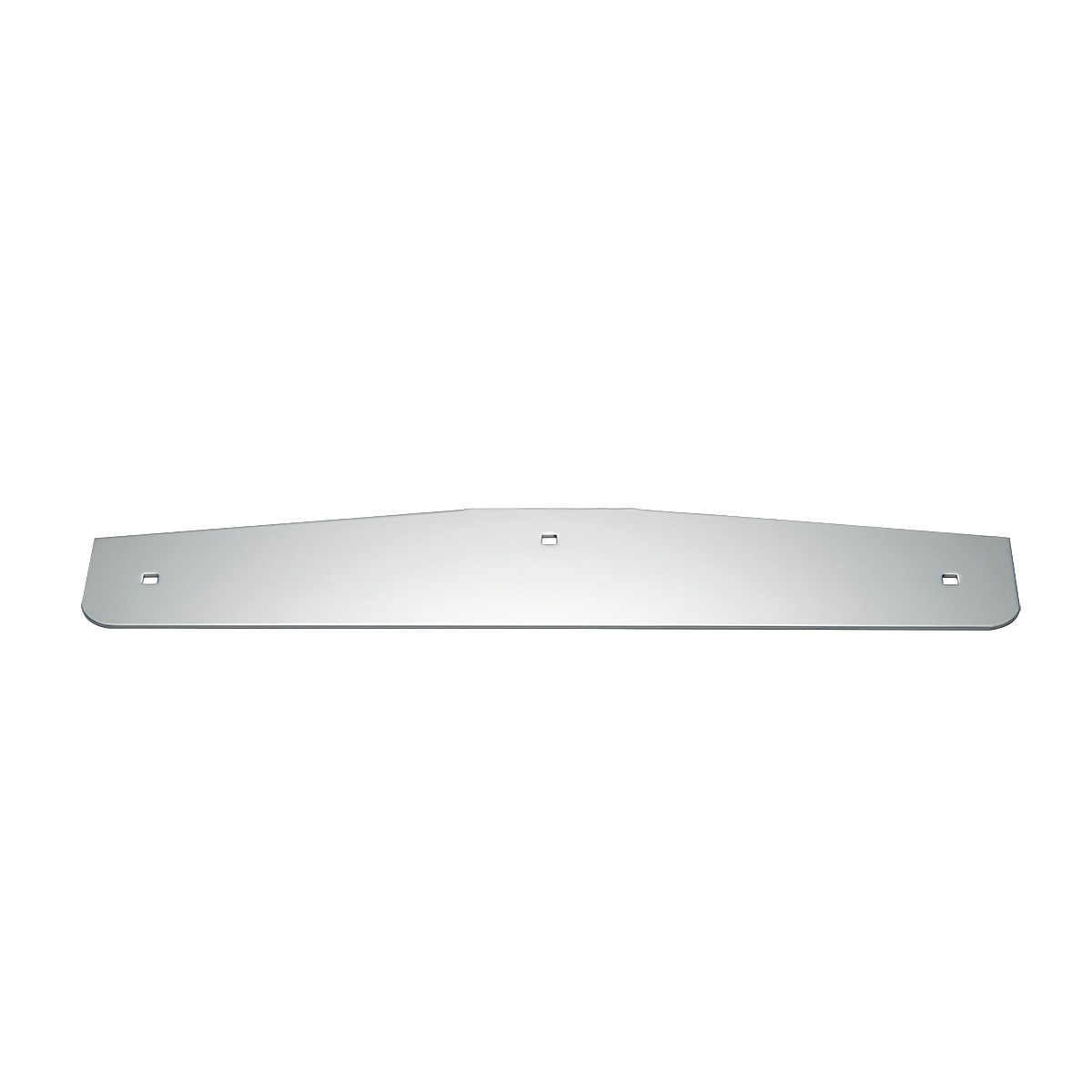 4" X 20" Chrome Standard Bottom Mud Flap Plate - Bolt Thru