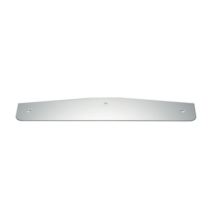 4" X 20" Chrome Standard Bottom Mud Flap Plate - Bolt Thru
