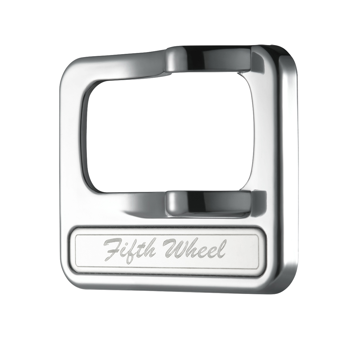 Chrome Plastic Rocker Switch Cover With Stainless Plaque For Peterbilt - Fifth Wheel