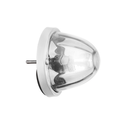 360-Degree Double Fury LED Bulb Glass Watermelon Flush Mount Kit-Amber & White LED