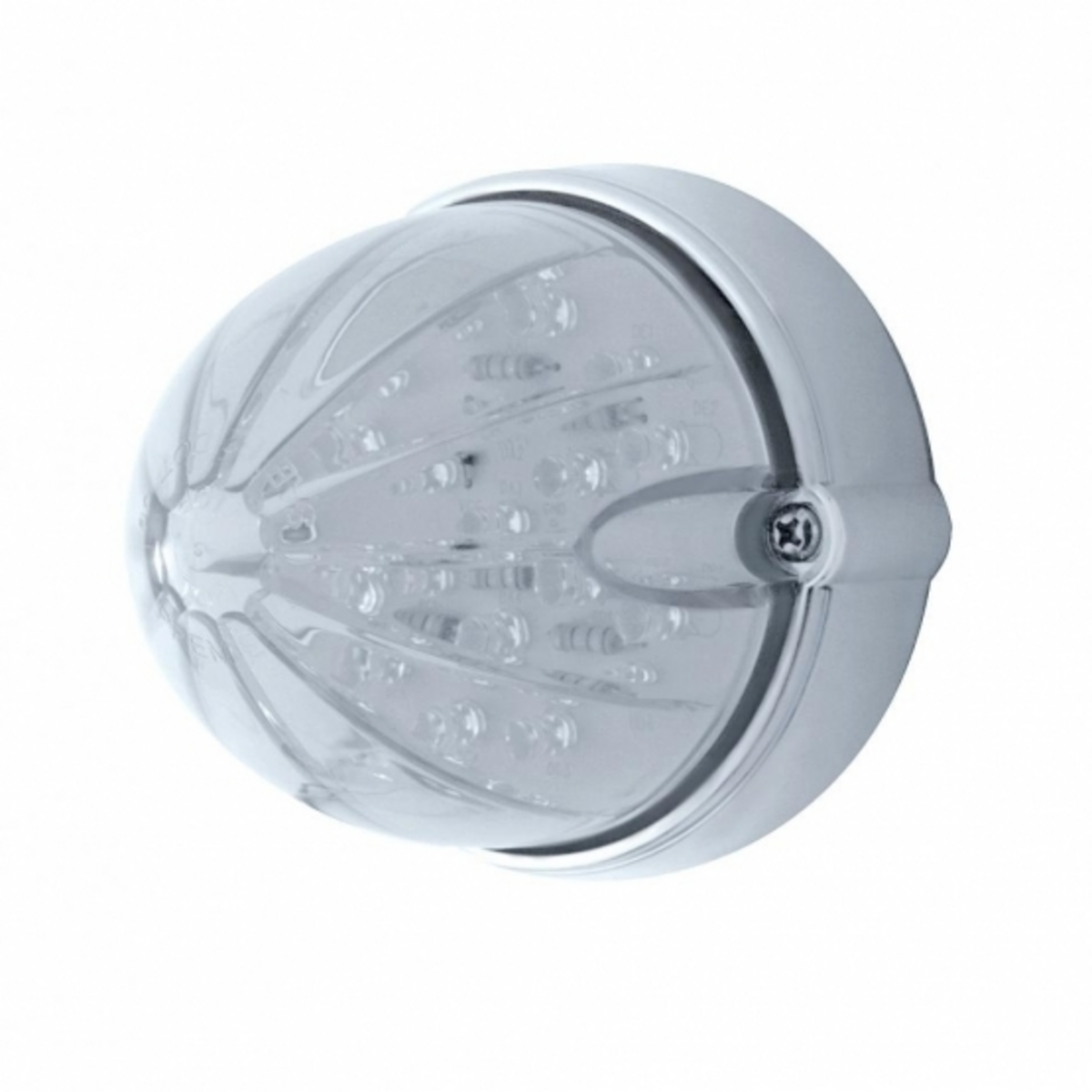 19 LED Watermelon Flush Mount Kit - Amber LED/Clear Lens