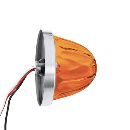 Glass Watermelon Light Kit With 4 LED Light-Amber LED/Amber Lens