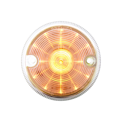 15 LED 3" Series 1 Light Only For Double Face Light Housing - Amber LED/Clear Lens