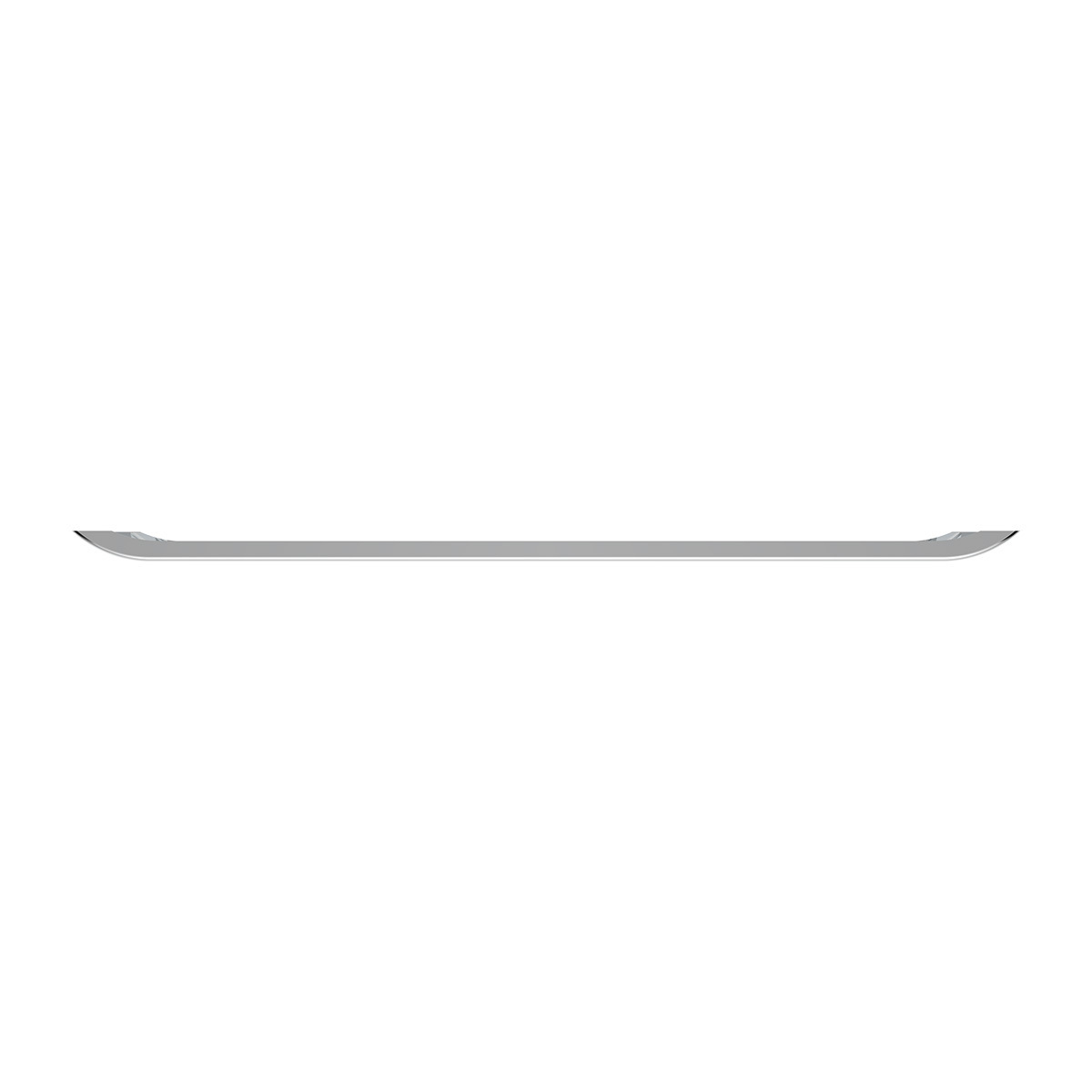 SS Clad Aluminum Bumper For 2008-2023 Peterbilt 389 - Curved Ends