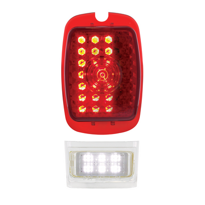 27 LED Sequential Tail Light With 6 LED LP Light For Chevy Car (1937-1938) & Truck (1940-1953) - L/H