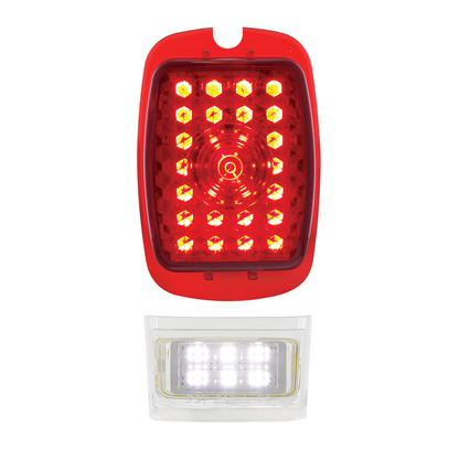 27 LED Sequential Tail Light With 6 LED LP Light For Chevy Car (1937-1938) & Truck (1940-1953) - L/H