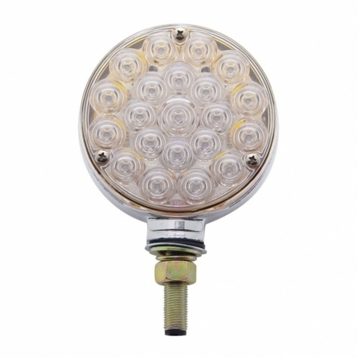 42 LED Double Face Turn Signal Light - Amber & Red LED/Clear Lens