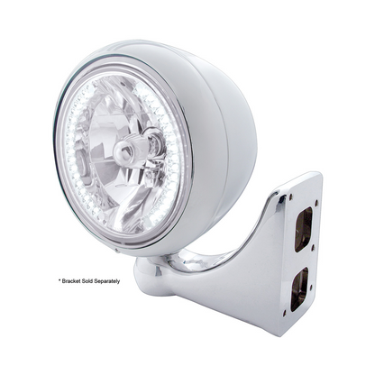 Stainless Steel Guide 682-C Style Headlight H4 Bulb With 34 White LED