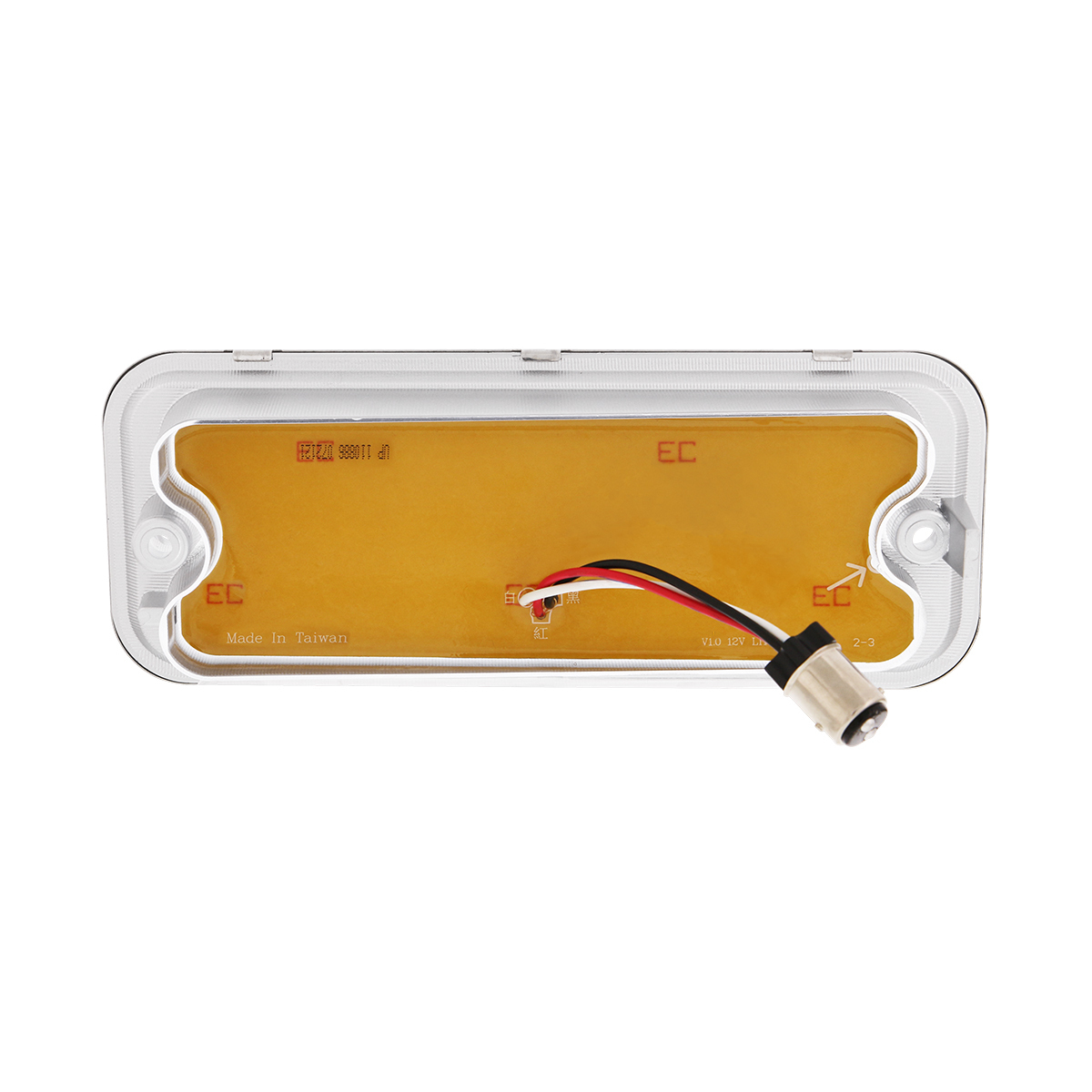 17 Amber LED Front Parking Light With SS Trim For 1973-80 Chevy & GMC Truck, L/H - Clear Lens