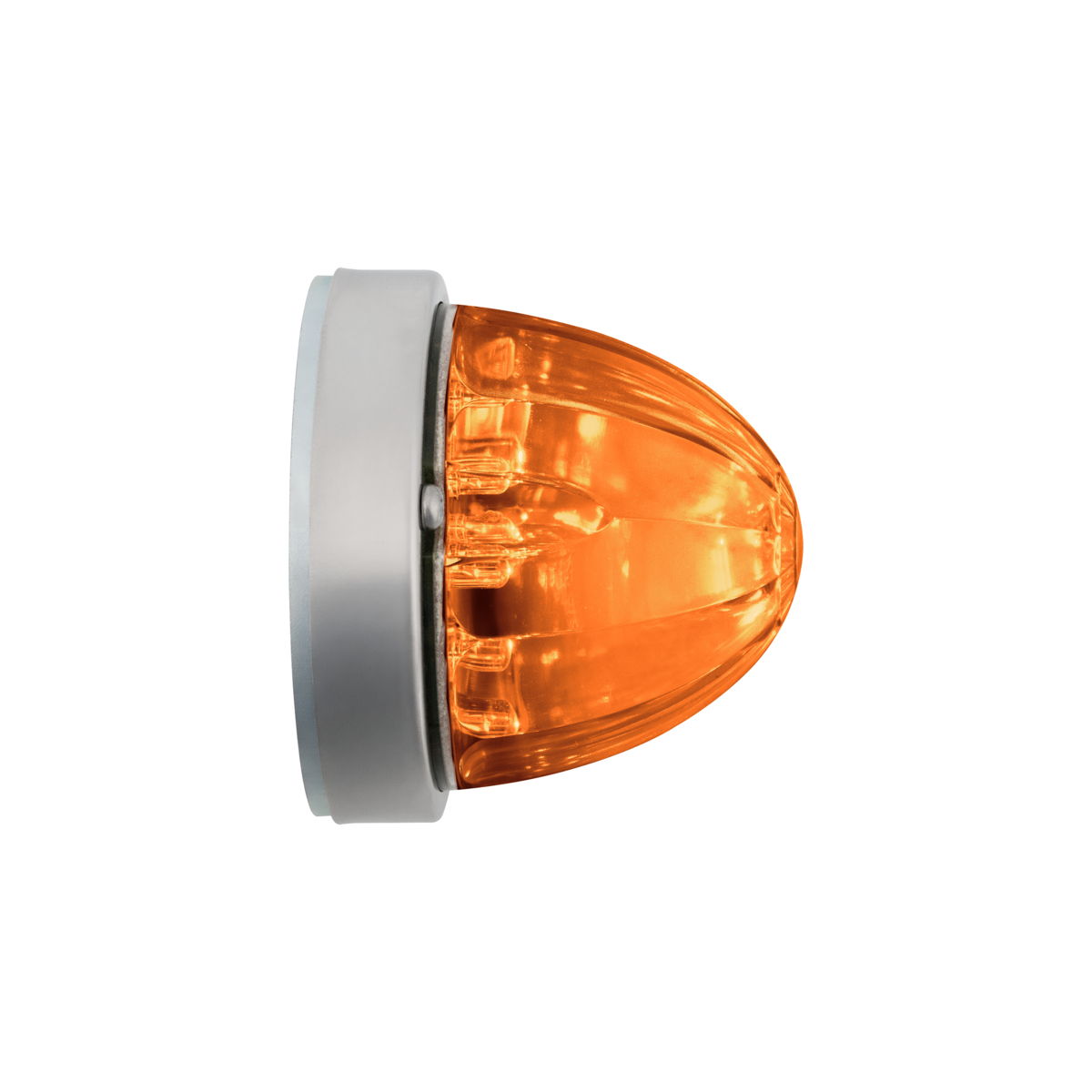 17 LED Dual Function Watermelon Flush Mount Kit - Amber LED/Amber Lens