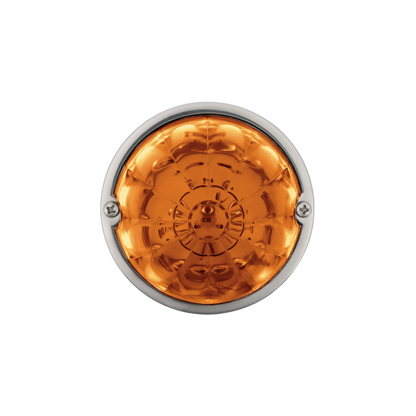 17 LED Dual Function Watermelon Flush Mount Kit - Amber LED/Amber Lens