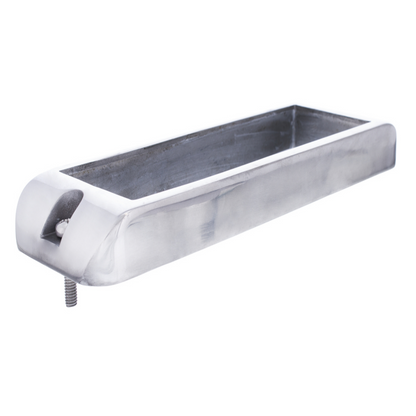 Stainless Shoe/Boot Scraper With Nylon Brush - Blue Brush