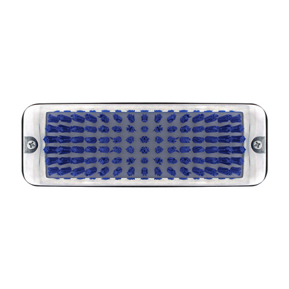 Stainless Shoe/Boot Scraper With Nylon Brush - Blue Brush