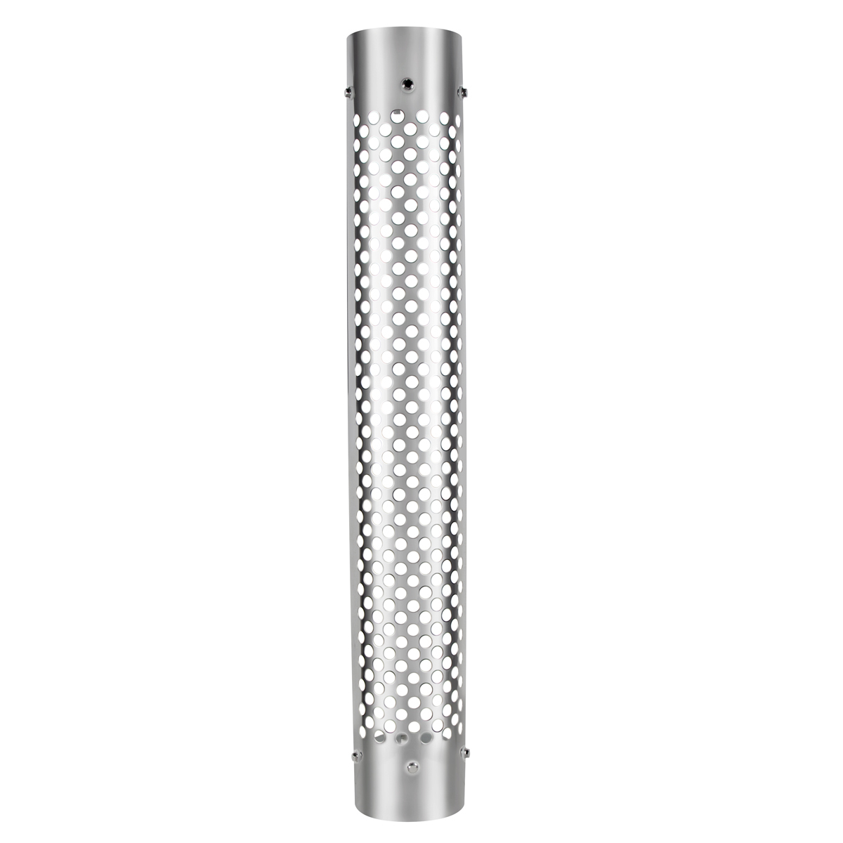 48" Tall 180 Degree Stainless Exhaust Muffler Shield For 5" Diameter Exhaust - Round Slot