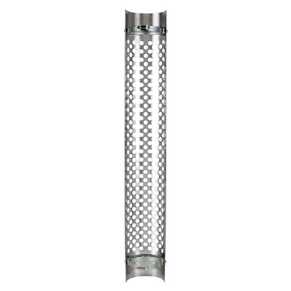 48" Tall 180 Degree Stainless Exhaust Muffler Shield For 5" Diameter Exhaust - Round Slot