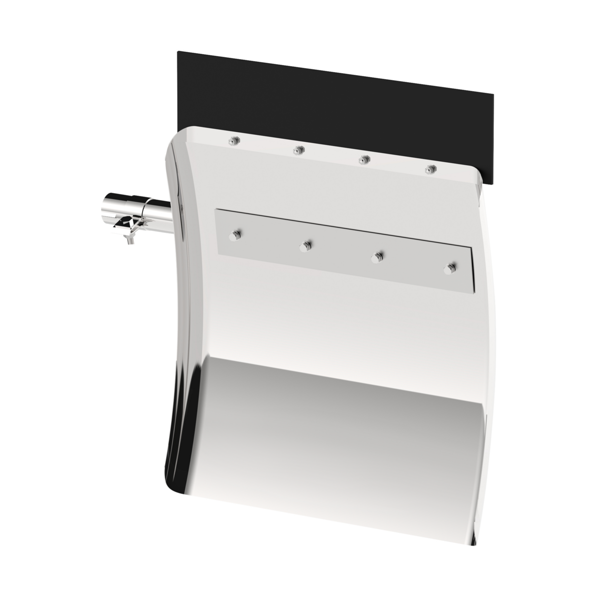 24" X 27" 430 Stainless Quarter Fender With Tube Bracket Set (Pair)