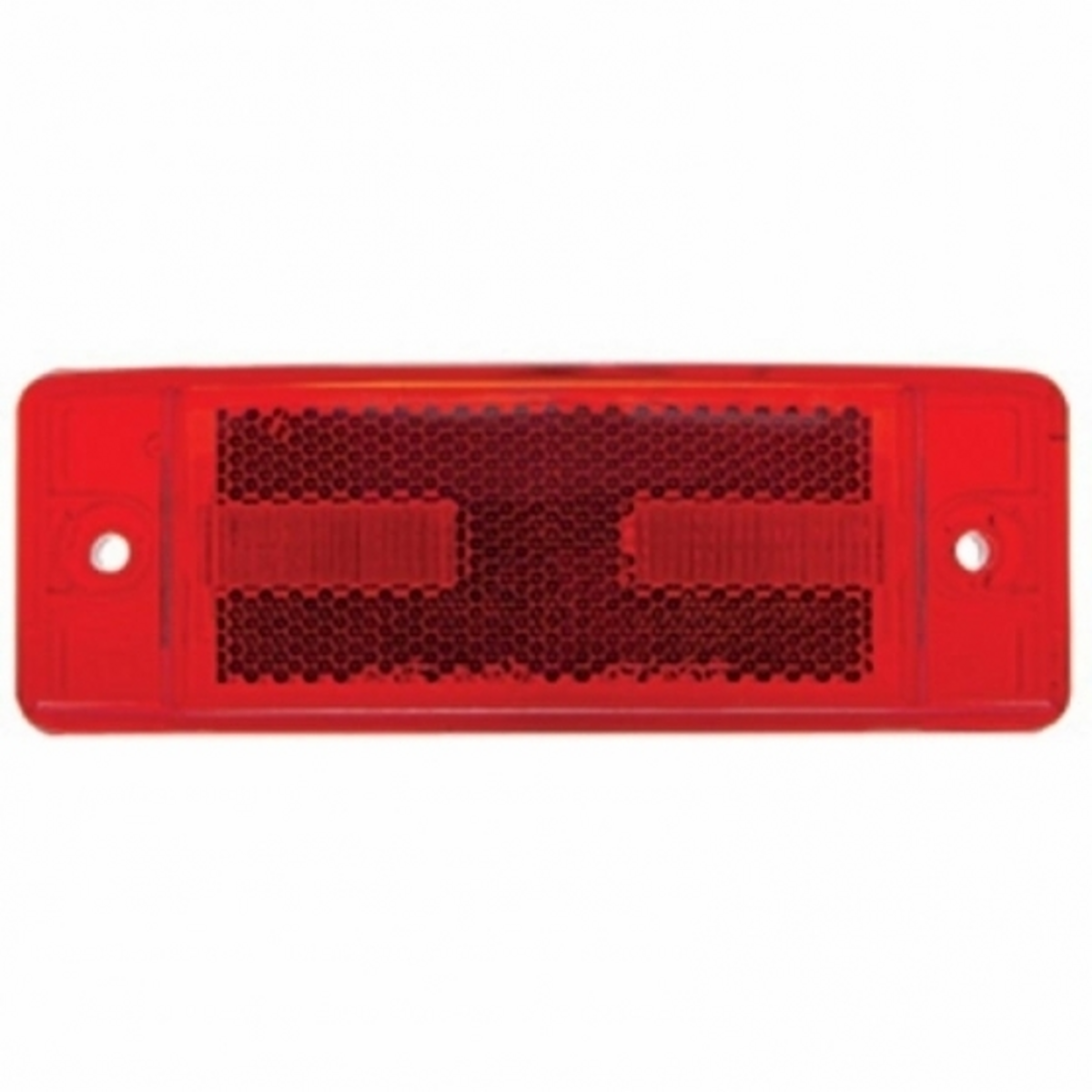 16 LED Rectangular Clearance/Marker Light With Reflex Lens - Red LED/Red Lens