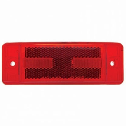 16 LED Rectangular Clearance/Marker Light With Reflex Lens - Red LED/Red Lens