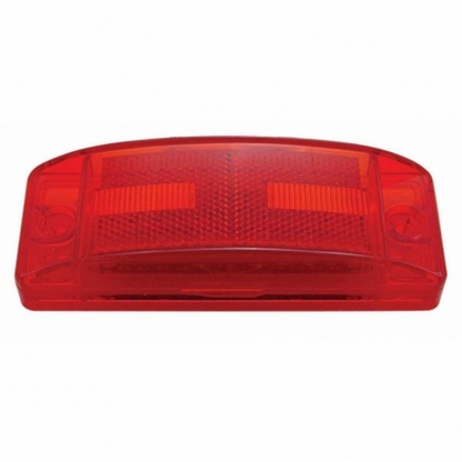 16 LED Rectangular Clearance/Marker Light With Reflex Lens - Red LED/Red Lens