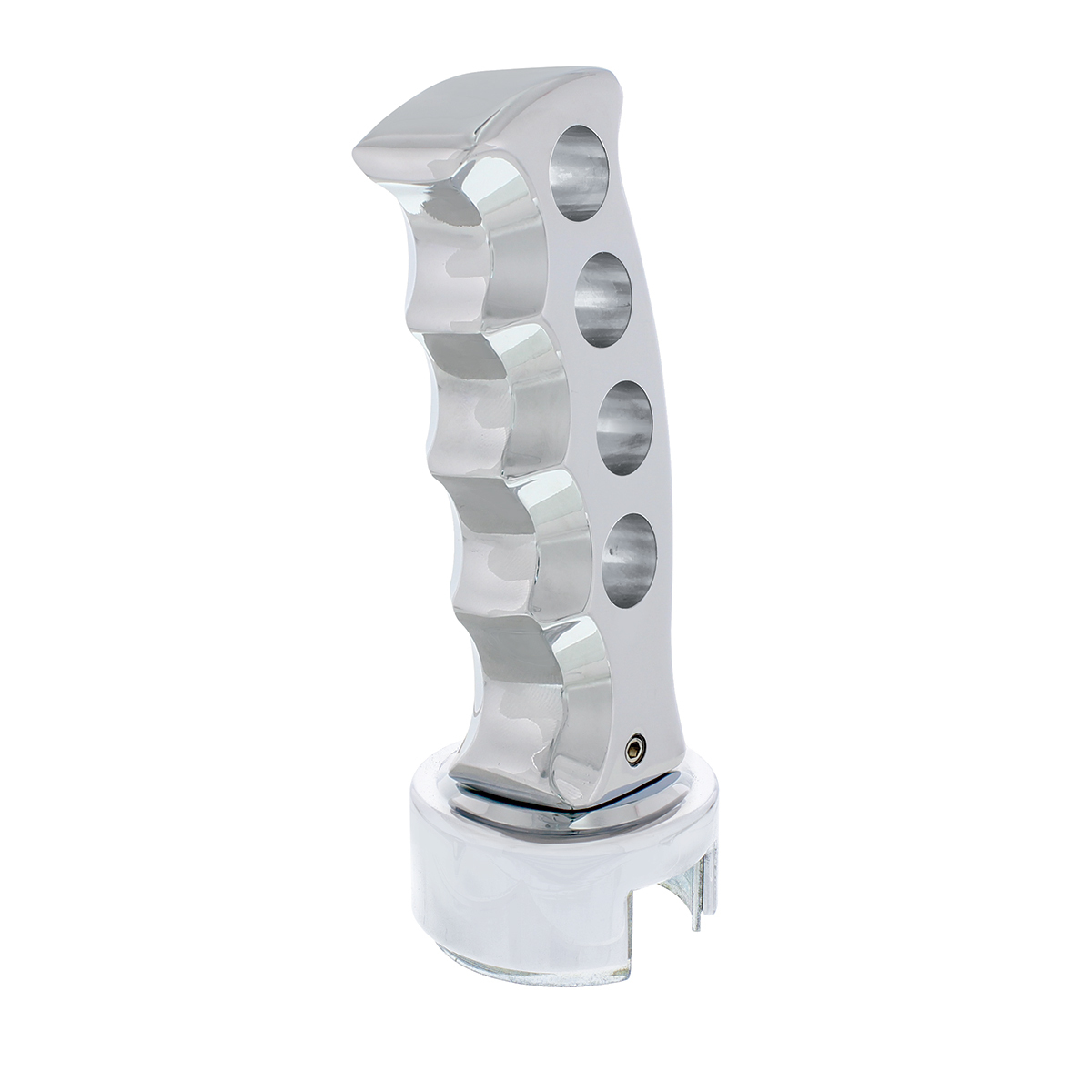Gatling Style Gearshift Knob With 13/15/18 Speed Adapter - Chrome