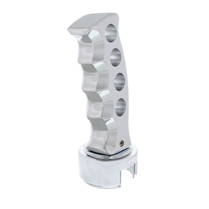 Gatling Style Gearshift Knob With 13/15/18 Speed Adapter - Chrome