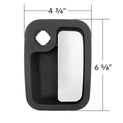 Chrome Exterior Handle For 1997-2002 Kenworth T2000 - Passenger (Bulk)