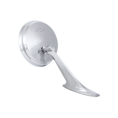 Exterior Mirror With Bow Tie Logo For 1965-1966 Chevy Passenger Car - R/H