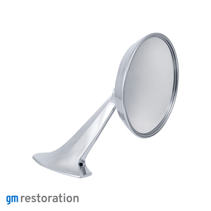 Exterior Mirror With Bow Tie Logo For 1965-1966 Chevy Passenger Car - R/H