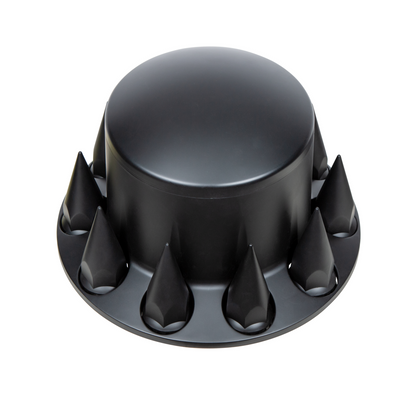 Dome Rear Axle Cover With 33mm Spike Thread-On Nut Covers - Matte Black