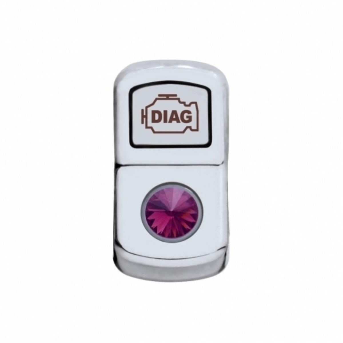 "Diagnostic" Rocker Switch Cover With Purple Crystal