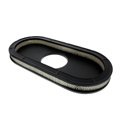 Aluminum Mustang Script Oval Air Cleaner For Single 4 Barrel Carburetor