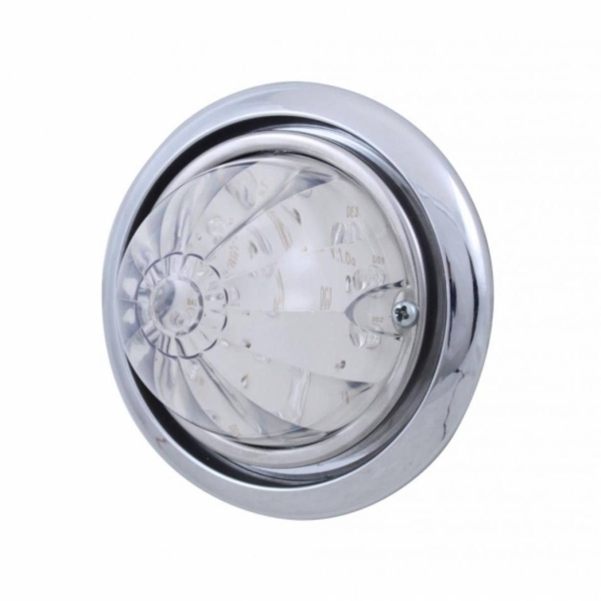 Front Bumper Light With 17 Amber LED Dual Function Watermelon Light For Freightliner Columbia - Clear Lens