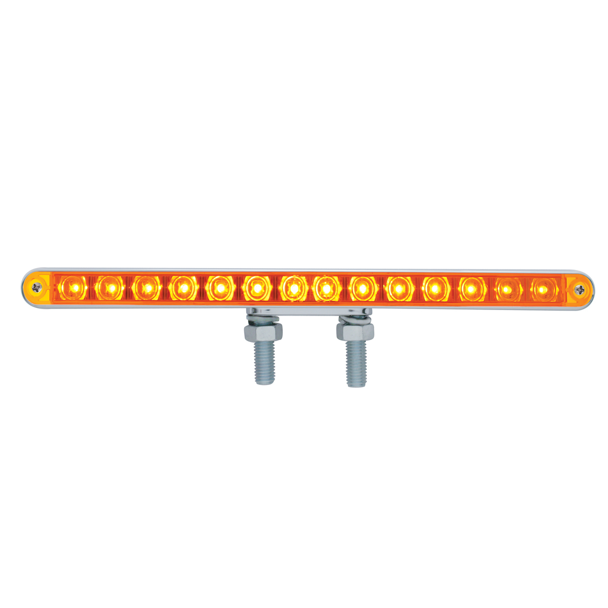 28 LED 12" Double Face Light Bar - Amber LED/Amber Lens