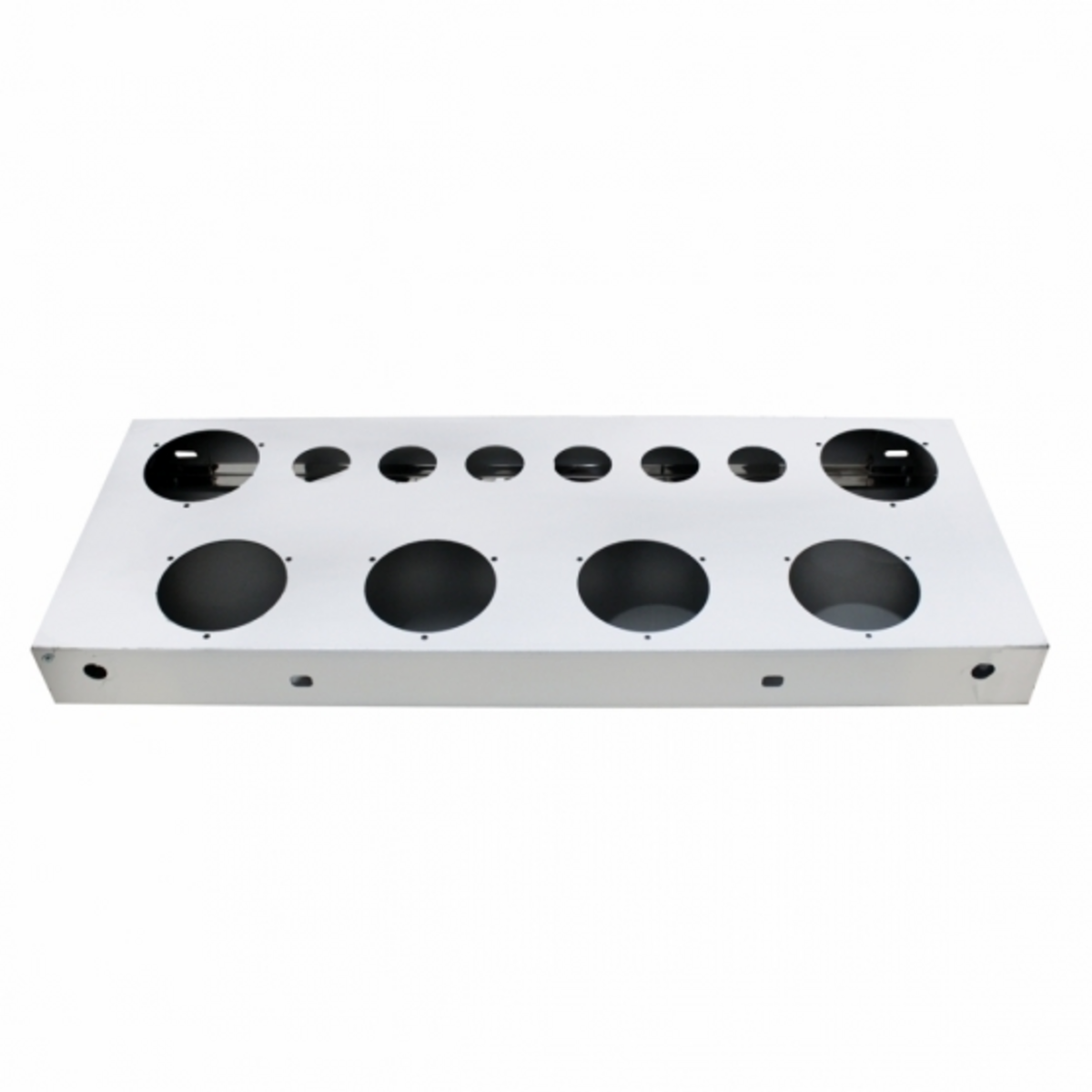 Stainless Steel Rear Center Light Panel With Six 4" Light Cutouts & Six 2" Light Cutouts