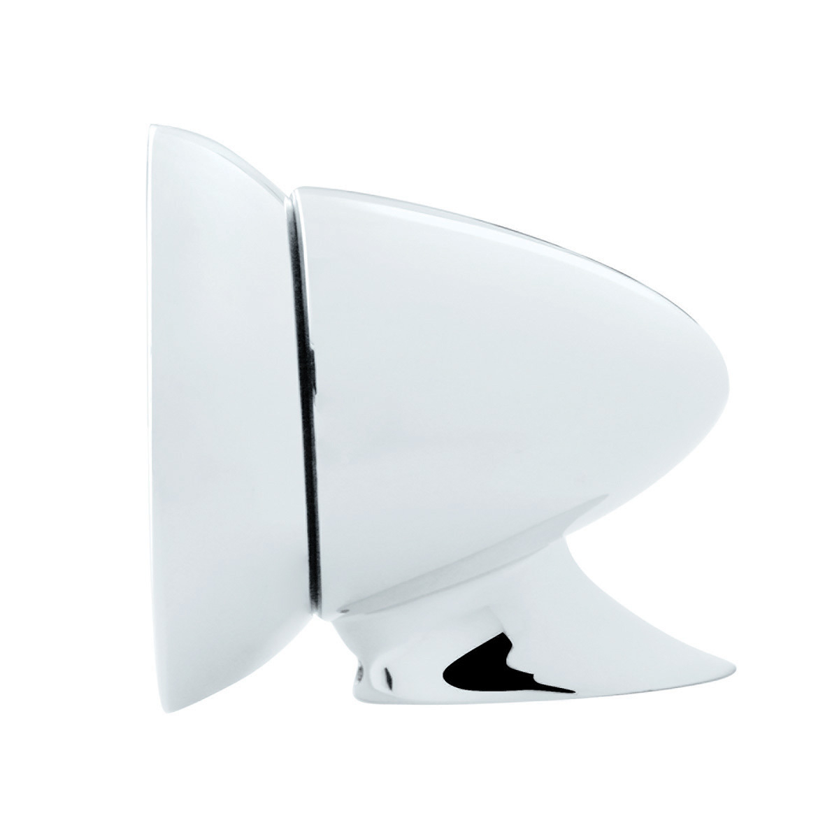 Large Deluxe GT Racing Style Exterior Mirror Kit, Chrome