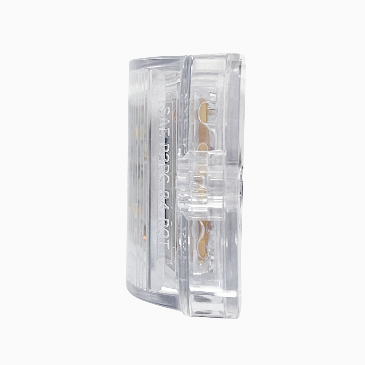 8 LED Rectangular Clearance/Marker Light - Amber LED/Clear Lens (Bulk)
