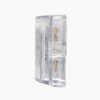 8 LED Rectangular Clearance/Marker Light - Amber LED/Clear Lens (Bulk)