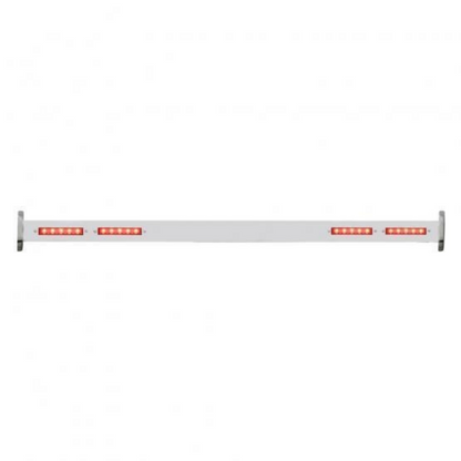 Polished SS Spreader Bar With Red LED Lights, Rear For 1932 Ford Car & Truck