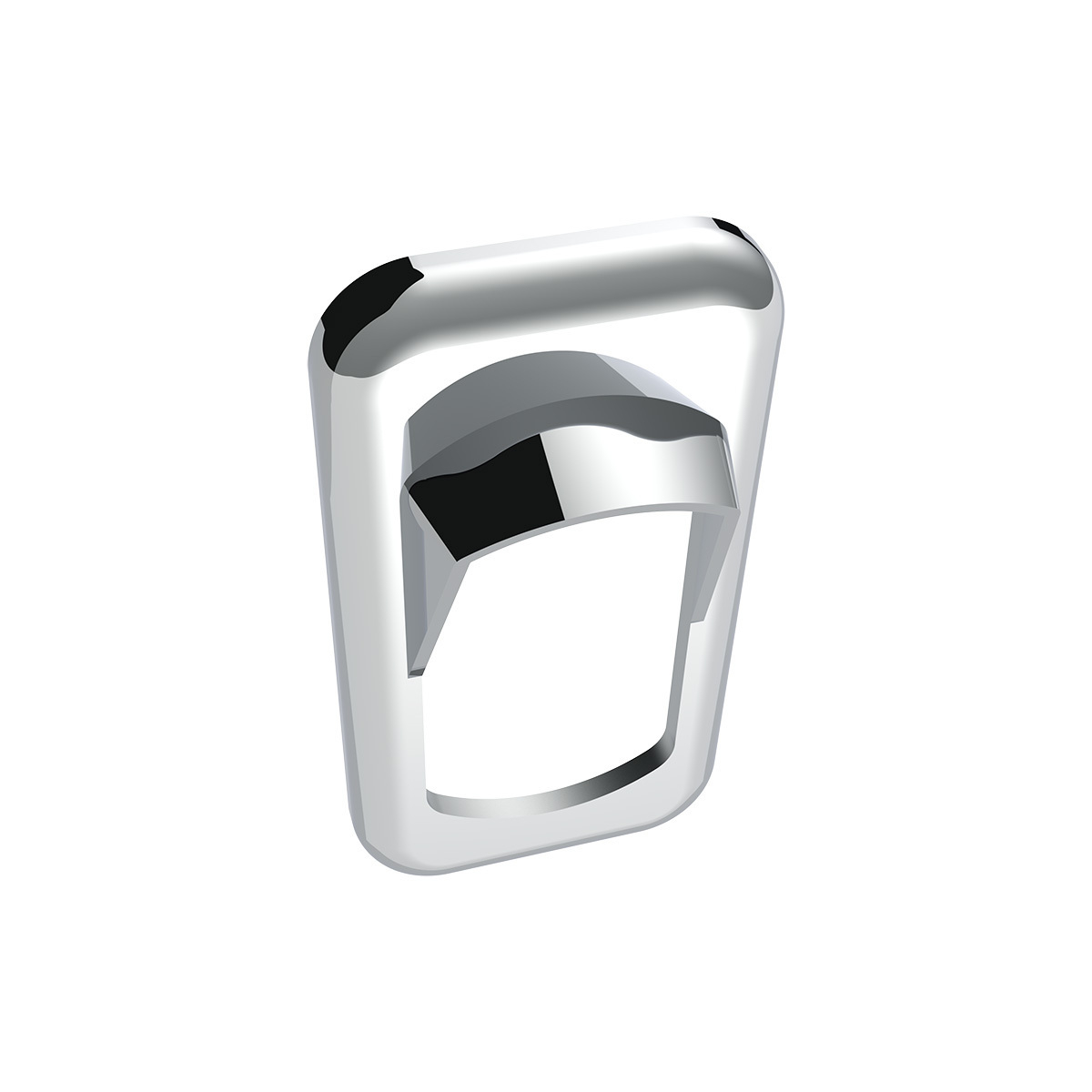 Chrome Plastic Rocker Switch Bezels With Switch Guard (3-Pack)