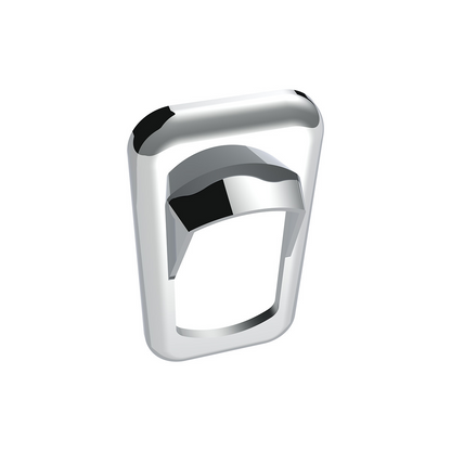 Chrome Plastic Rocker Switch Bezels With Switch Guard (3-Pack)