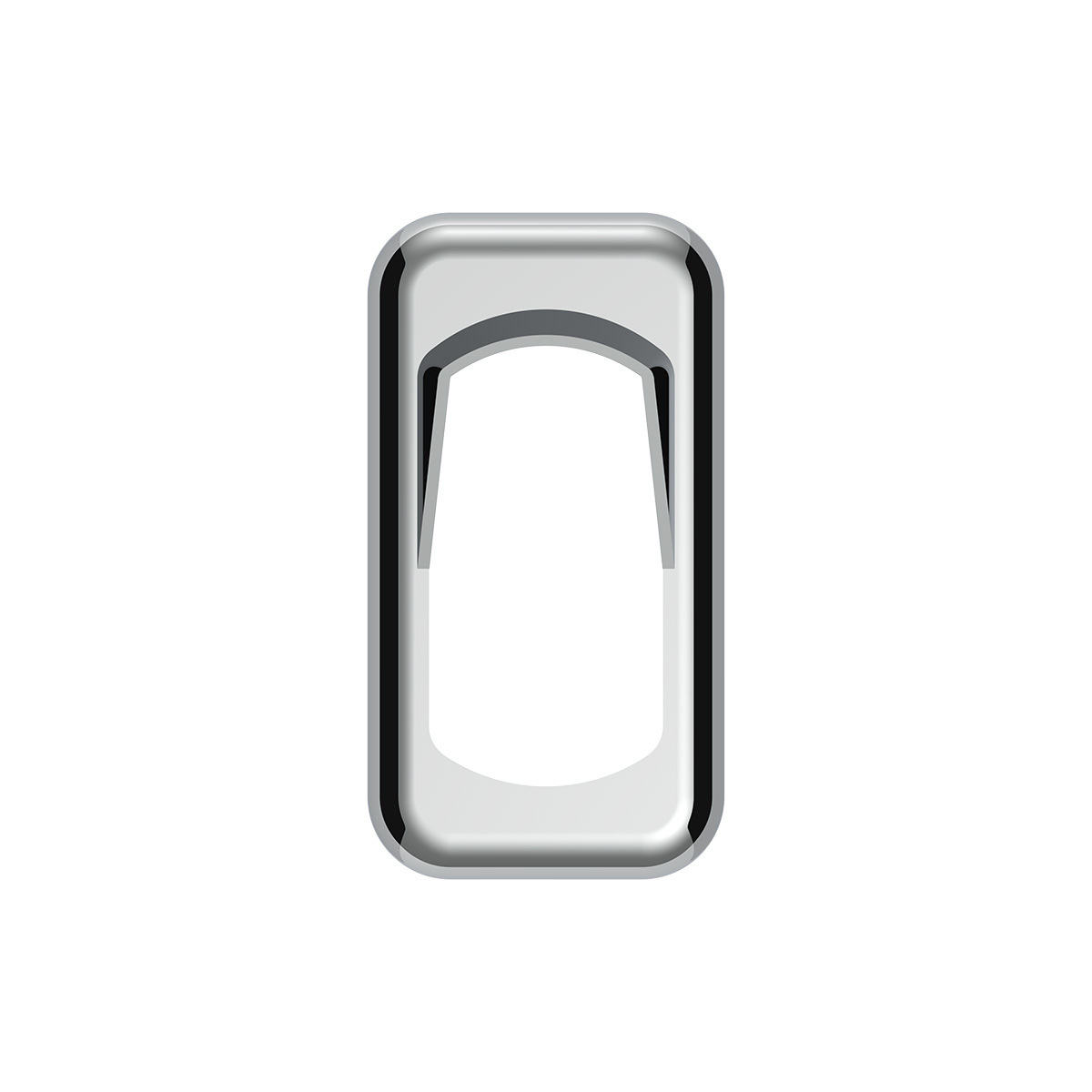 Chrome Plastic Rocker Switch Bezels With Switch Guard (3-Pack)