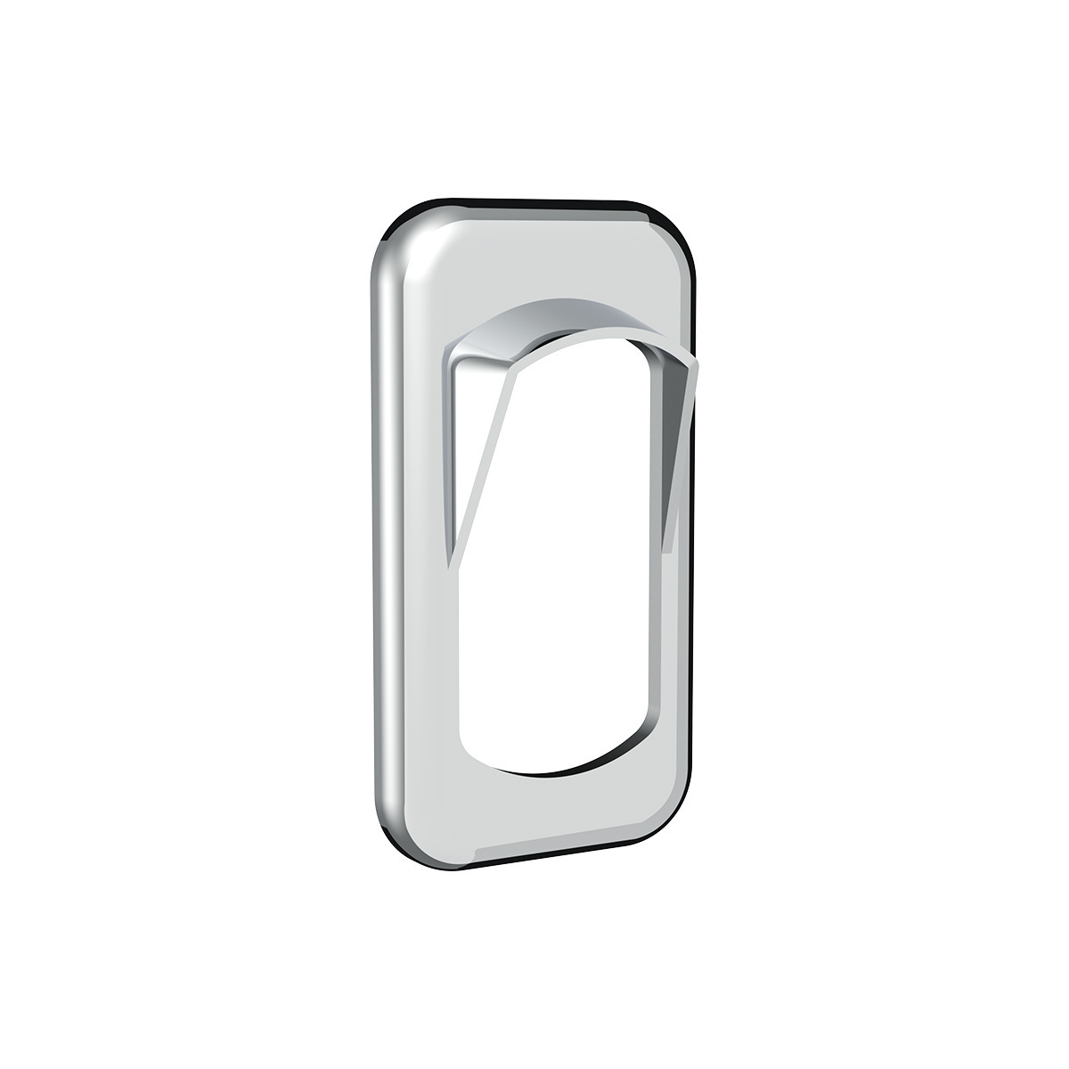 Chrome Plastic Rocker Switch Bezels With Switch Guard (3-Pack)