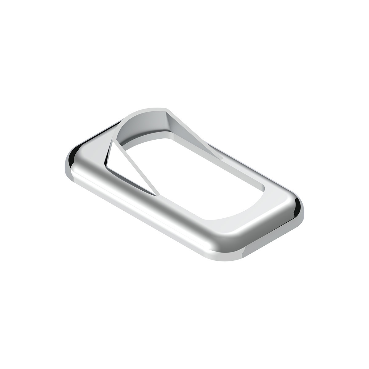 Chrome Plastic Rocker Switch Bezels With Switch Guard (3-Pack)