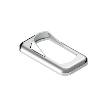 Chrome Plastic Rocker Switch Bezels With Switch Guard (3-Pack)