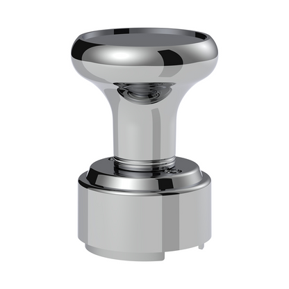 Thread-On Gearshift Knob & Adapter For Eaton Fuller Style 9/10 Shifter - Chrome