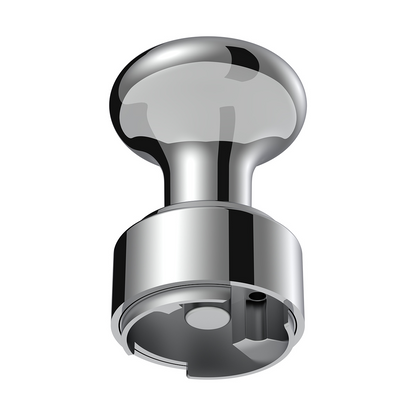Thread-On Gearshift Knob & Adapter For Eaton Fuller Style 9/10 Shifter - Chrome